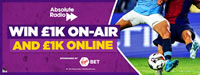 Win £1,000 online and £1,000 on-air