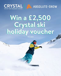 Win £2,500 Crystal Ski Holidays voucher