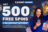 Casino Temple - Free Spins & NO Deposit Offers