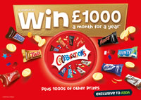 £1,000/month for 12 months & 1000s of other prizes