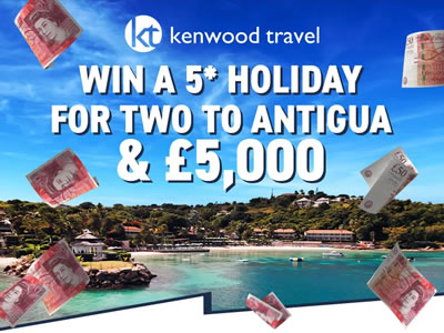 Antigua holiday and £5000 cash