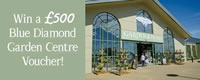 Win a £500 Blue Diamond Garden Centre voucher