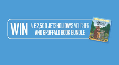 £2500 jet2holidays voucher and gruffalo 