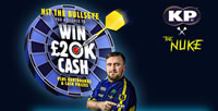 Win £20,000 cash, dartboards and cash prizes