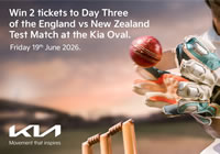 Win England vs New Zealand Test match tickets